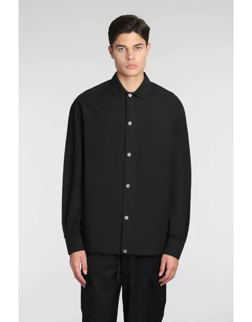 Barena Bao Shirt In Black Cotton