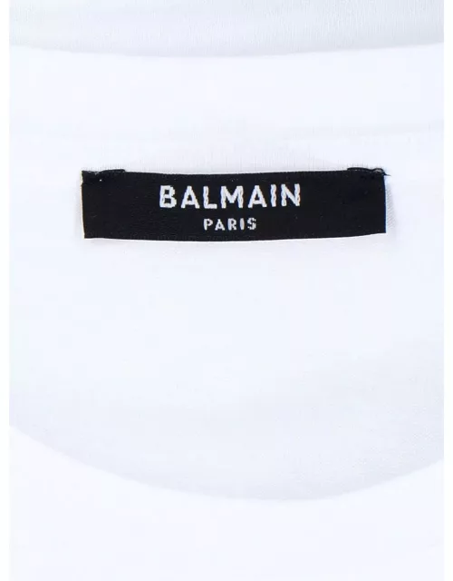 Balmain Logo Buttons T-shirt