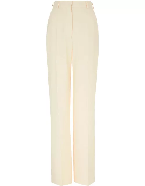 Nanushka Lanai Straight-leg Trousers - Cream - L (UK14 / L)