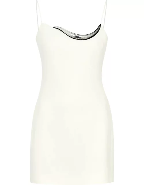 David Koma Embellished Crepe Mini Dress - White - 6 (UK6 / XS)