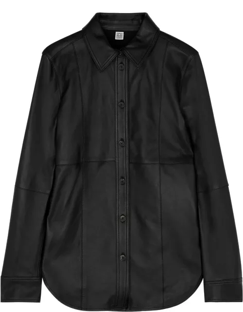 Totême Leather Shirt - Black - 40 (UK12 / M)
