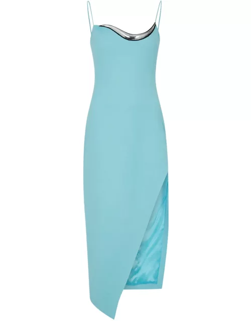 David Koma Embellished Crepe Midi Dress - Blue - 10 (UK10 / S)