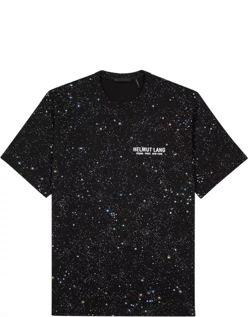 Helmut Lang Outer Space Printed Cotton T-shirt - Black