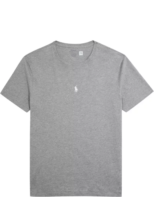 Polo Ralph Lauren Logo-embroidered Cotton T-shirt - Dark Grey