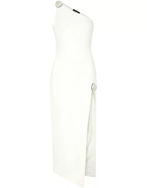 David Koma One-shoulder Crepe Midi Dress - White - 12 (UK12 / M)