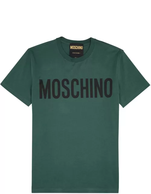 Moschino Logo-print Cotton T-shirt - Turquoise