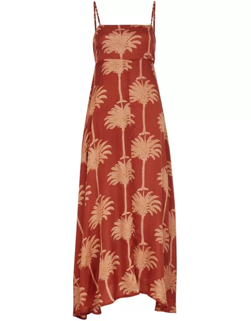 Hannah Artwear Franca Printed Silk Maxi Dress - Multicoloured - 1 (UK8 / S)