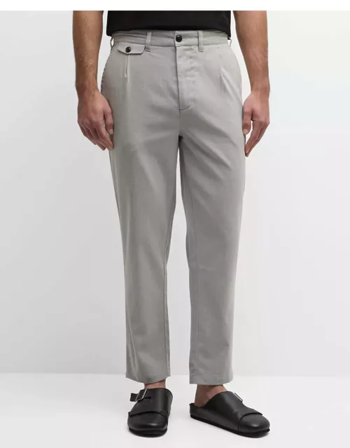 Men's Marcellus Pleated Stretch Twill Trouser