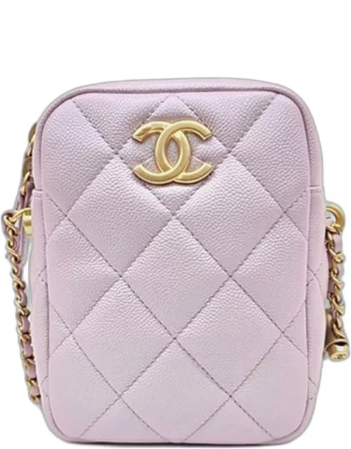 Chanel Pink Leather Mini Camera Bag