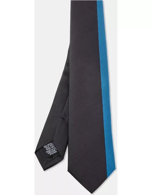 Boss by Hugo Boss Black/Blue Colorblock Silk Slim Tie