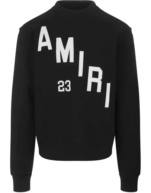 Amiri Appliqué Sweatshirt In Black