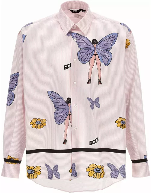 GCDS butterfly Shirt