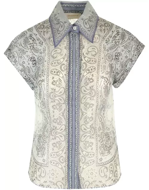 Zimmermann Linen And Silk Shirt