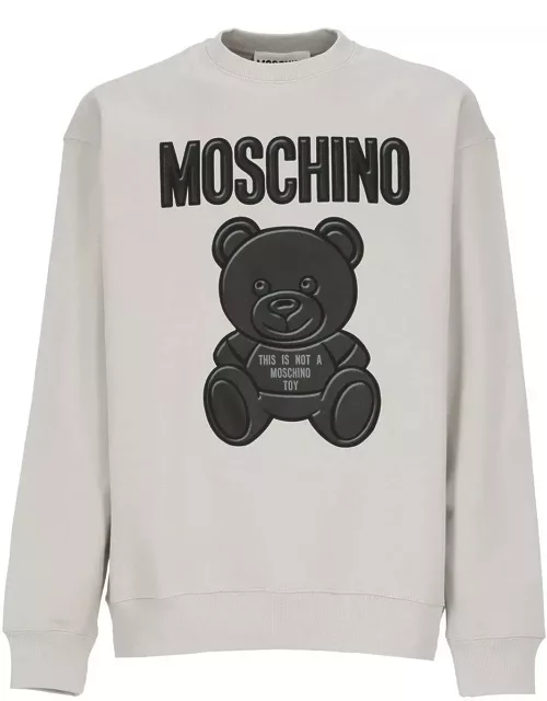 Moschino Teddy Bear Printed Crewneck Sweatshirt