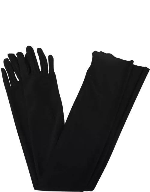 Norma Kamali Long Black Glove