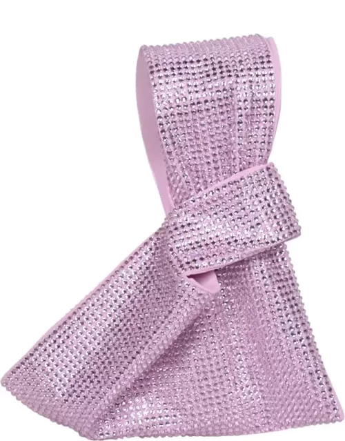 Giuseppe di Morabito Crystal Decorations Mini Pink Bag