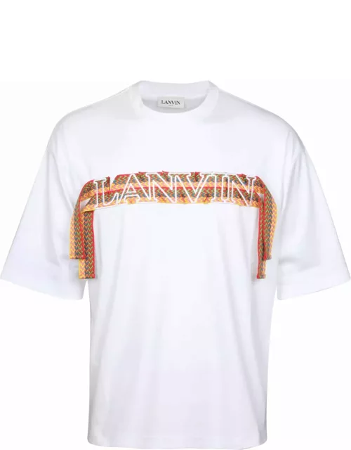 Lanvin Curblace T-shirt In White Cotton