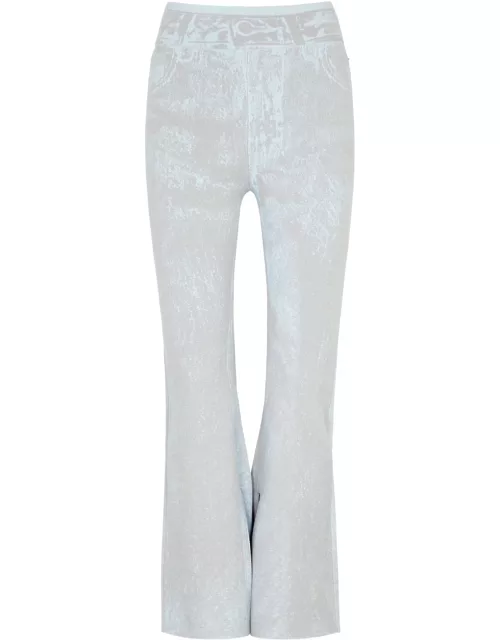 PH5 Hazel Intarsia Stretch-knit Trousers - Grey - L (UK14 / L)