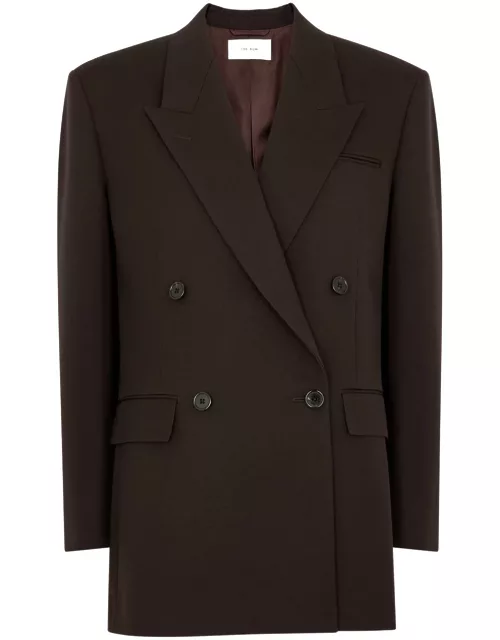 The Row Myriam Double-breasted Wool Blazer - Brown - 4 (UK8 / S)