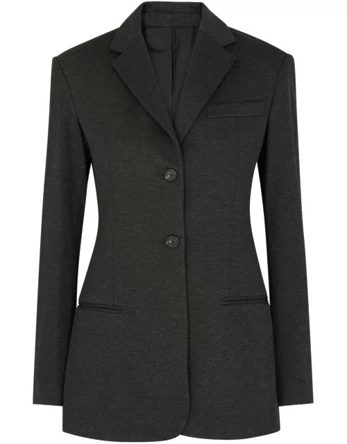 Helmut Lang Single-breasted Twill Blazer - Charcoal - 4 (UK8 / S)