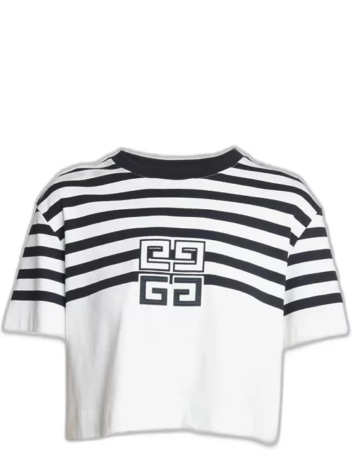 Cropped T-Shirt with 4G Logo