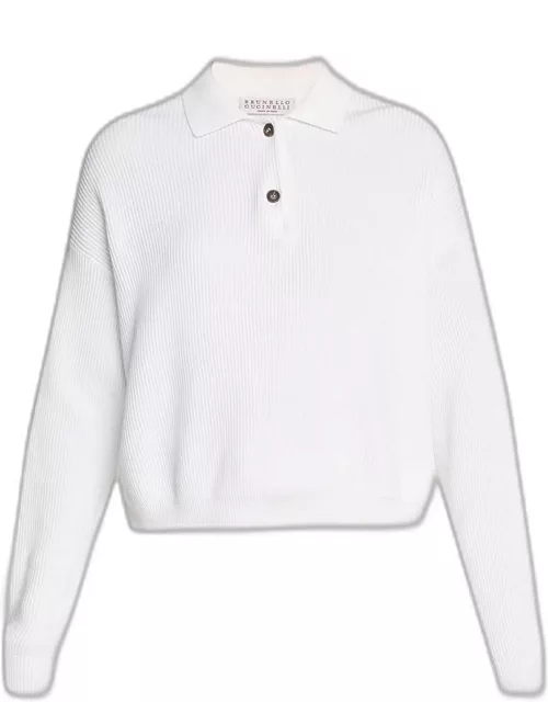 Sea Island Cotton Polo Sweater