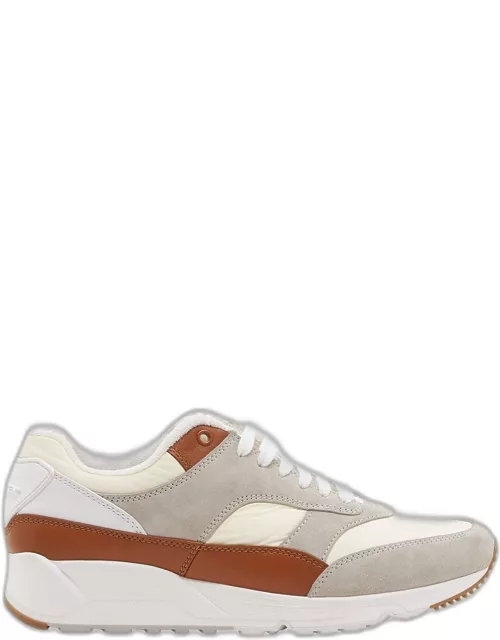 Men's Bump 15 Nylon and Leather Low-Top Sneaker