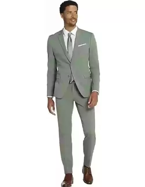Egara Skinny Fit Notch Lapel Men's Suit Separates Jacket Gras