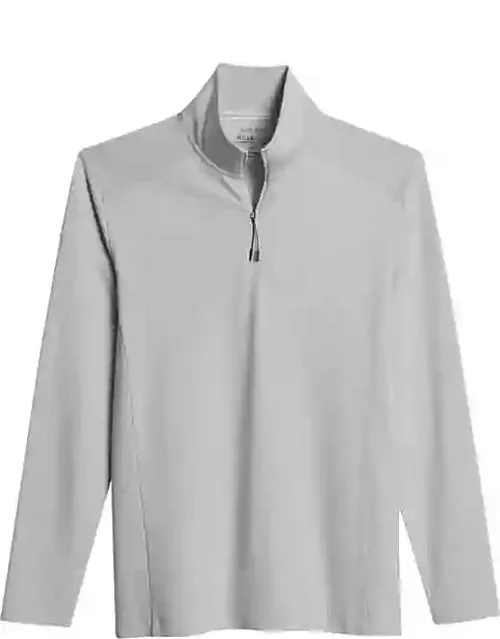 Awearness Kenneth Cole Men's Slim Fit 1/4-Zip Sweater Lt Grey