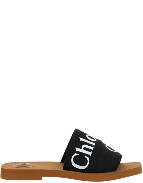 Chloé Logo Printed Slip-on Sandal