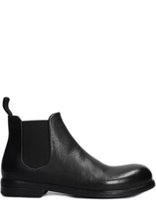 Marsell Ankle Boots In Black Leather