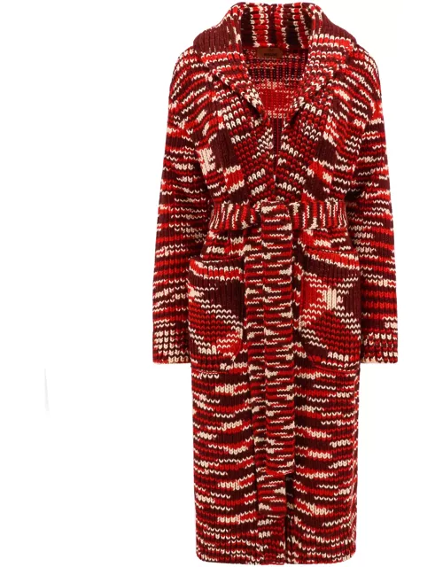 Missoni Knitted Long Belted Cardi-coat
