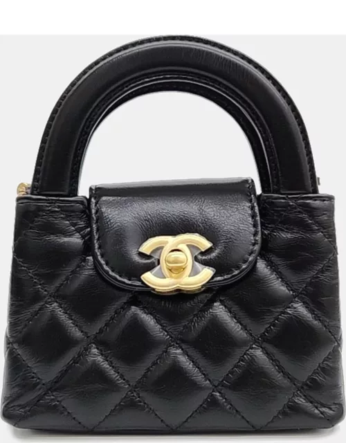 Chanel Leather Black Mini Shopping Bag