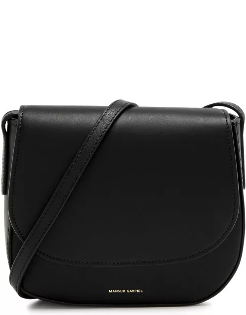 Mansur Gavriel Classic Mini Leather Saddle bag - Black
