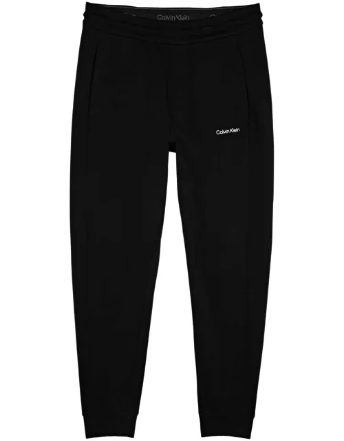 Calvin Klein Logo-print Cotton-blend Sweatpants - Black