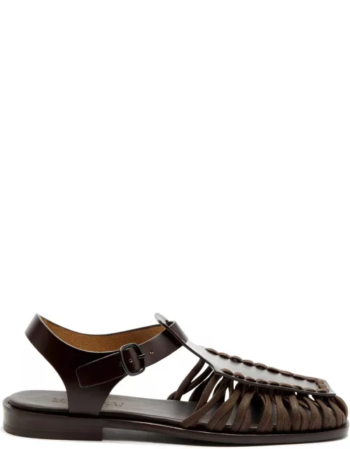 Hereu Alaro Leather Sandals - Brown - 37 (IT37 / UK4)