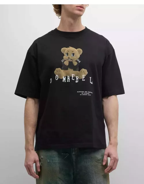 Men's Grumpy Teddy Graphic T-Shirt