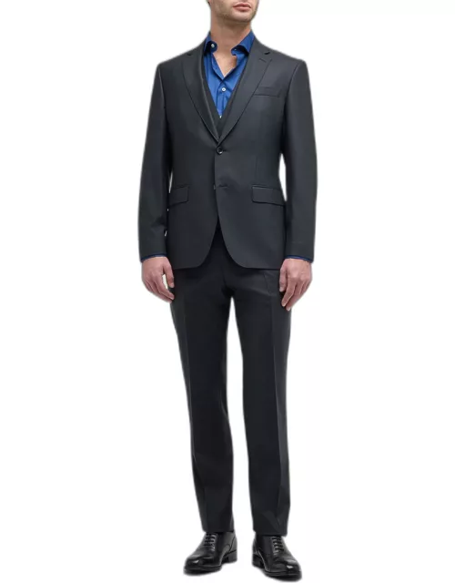 Men's Cotton-Wool Three-Piece Suit