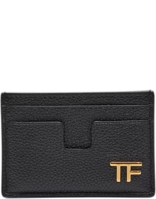 TF Card Holder in Grained Leather