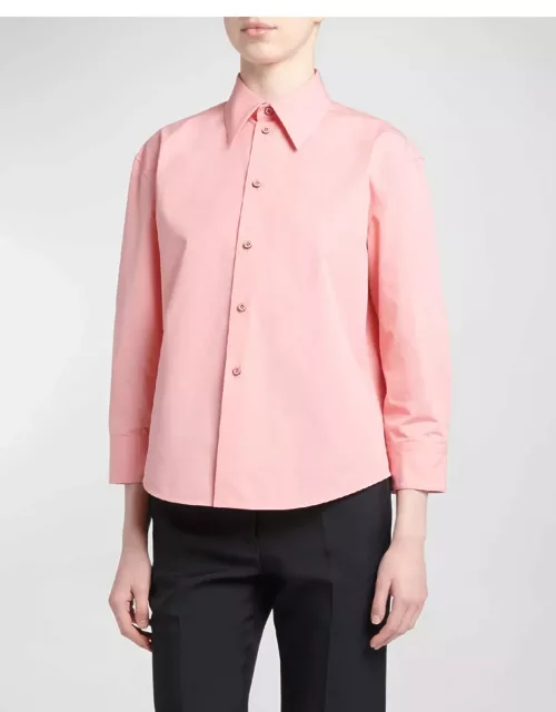 Long-Sleeve Button-Front Shirt