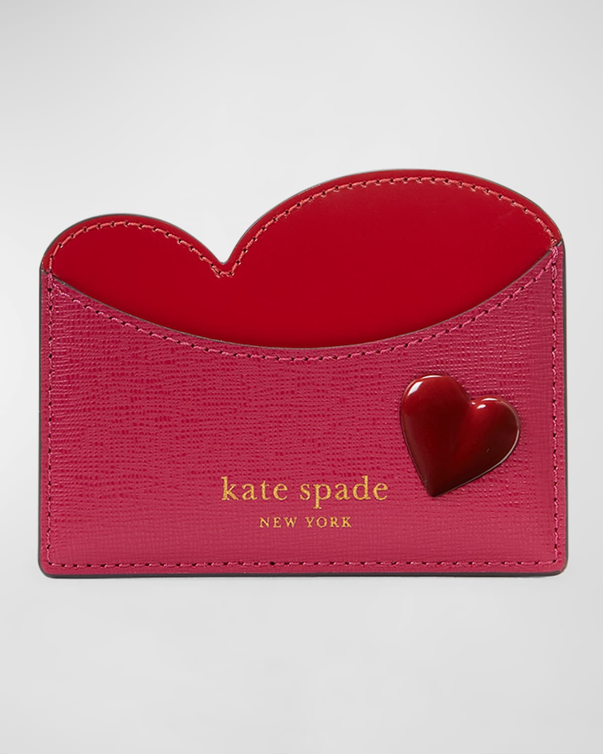 pitter patter heart leather card holder