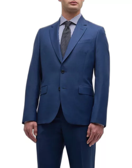 Men's Tailored Fit Wool Two-Button Suit
