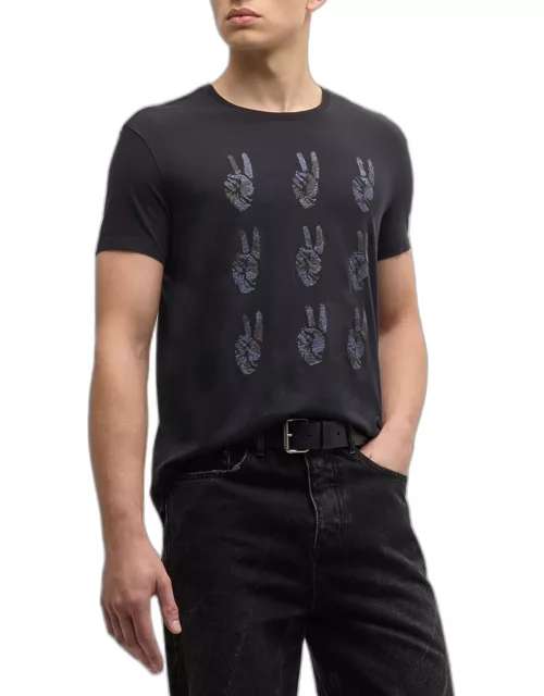 Men's Multi Peace Hand T-Shirt