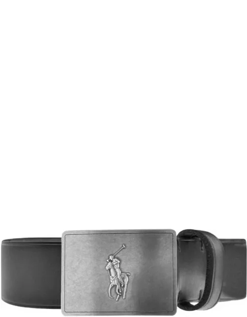 Ralph Lauren Plaque Casual Belt Black