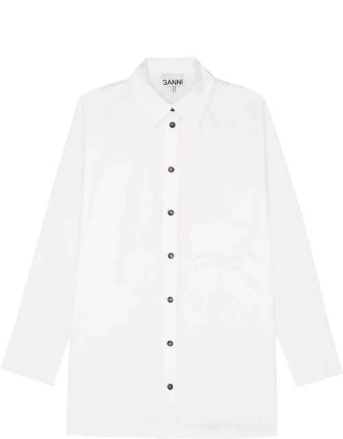 Ganni Cotton-poplin Shirt - White - XS/S (UK6-8 / XS)