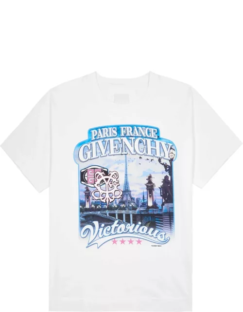 Givenchy World Tour Printed Cotton T-shirt - White