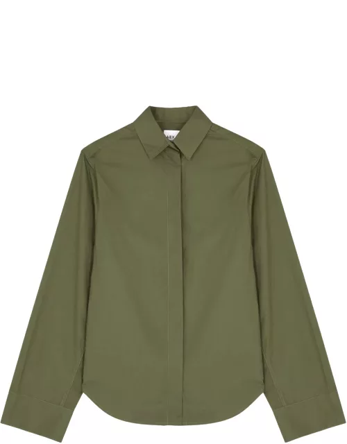 Aexae Cotton-poplin Shirt - Green - S (UK8-10 / S)