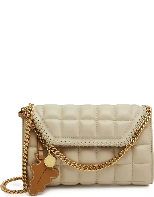Stella Mccartney Falabella Quilted Faux Leather Cross-body bag - Beige