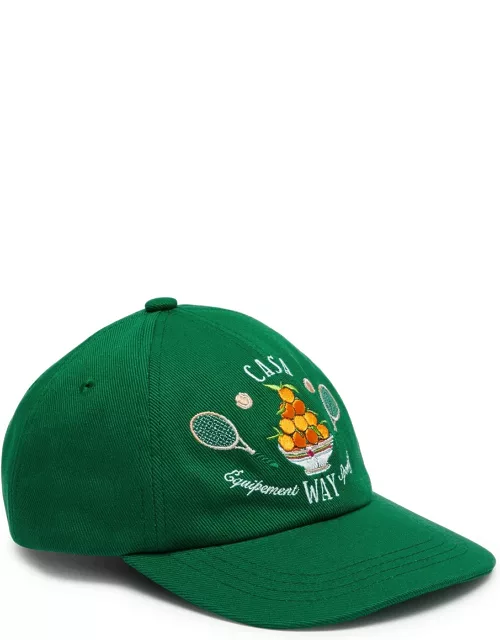 Casablanca Casaway Embroidered Cotton cap - Green