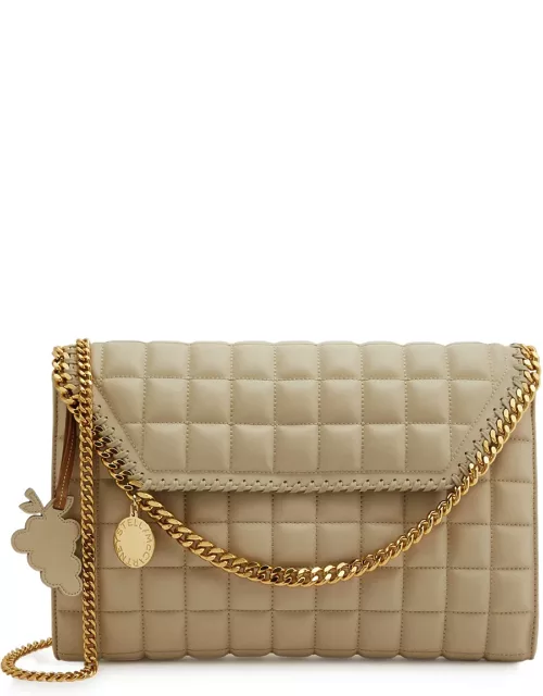 Stella Mccartney Falabella Quilted Faux Leather Cross-body bag - Beige